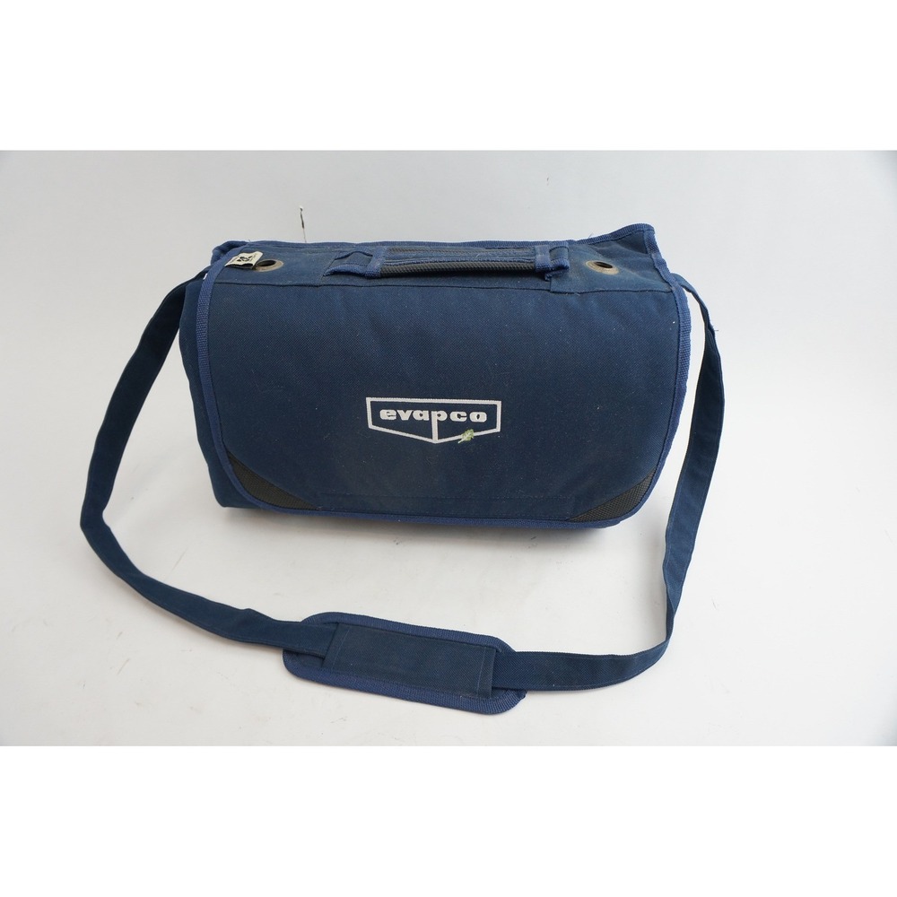 Kanata Sport Evapco Picnic Blanket Navy Blue Quilted Zip Carry Bag‎ Good